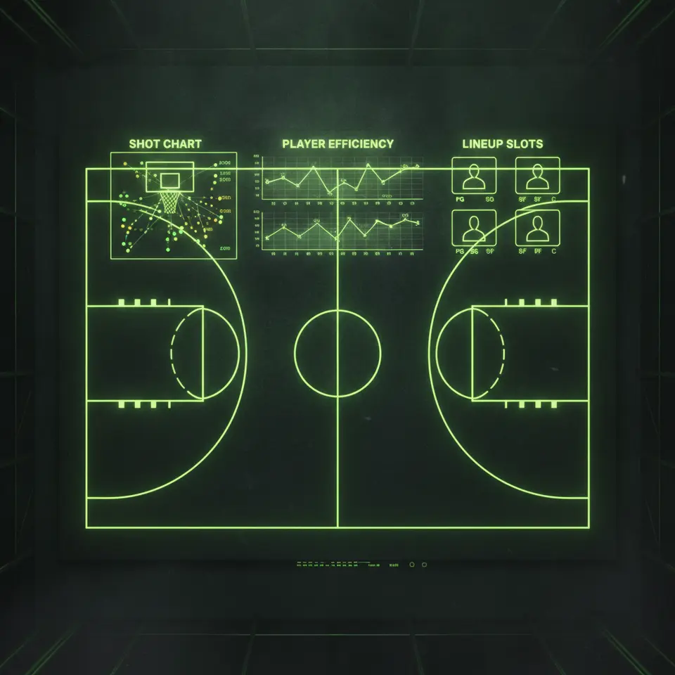 NBA Core Lineup Slate